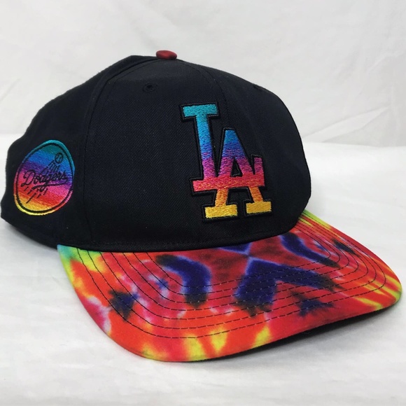 tie dye dodgers hat
